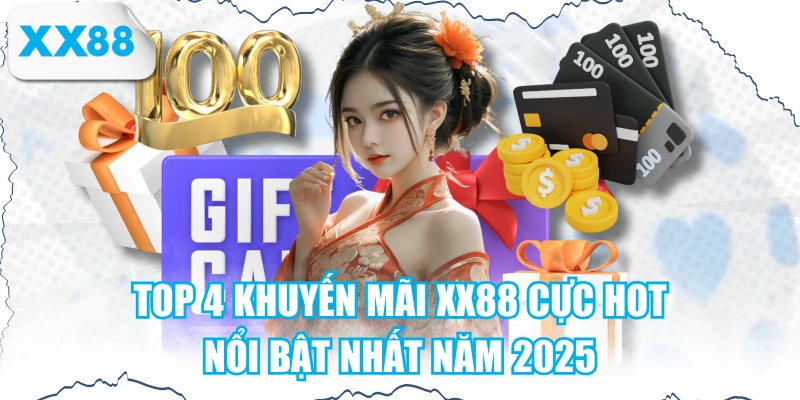 Top 4 khuyến mãi XX88 hot nhất năm 2025